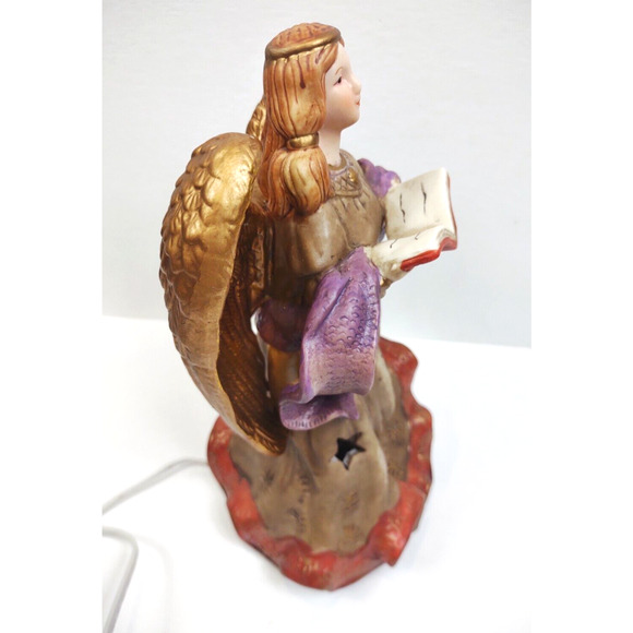 Vintage Ceramic Holiday Angel Tabletop Night Light by Elements 10 in Glow NIB - Picture 12 of 12